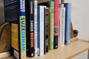 books on a shelf ready to read